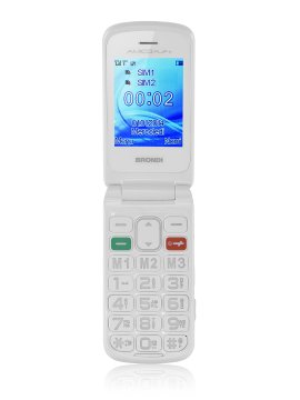 Brondi AMICO FLIP PLUS 6,1 cm (2.4") 82 g Bianco Telefono cellulare basico