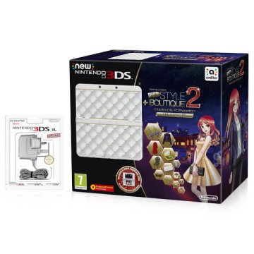 Nintendo New 3DS + New Style Boutique 2 - Fashion Forward Pack console da gioco portatile 8,46 cm (3.33") 1 GB Touch screen Wi-Fi Bianco