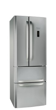 Hotpoint E4DY AA X C frigorifero side-by-side Libera installazione 372 L Acciaio inossidabile