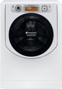 Hotpoint AQD1171D lavasciuga Libera installazione Caricamento frontale Argento, Bianco