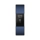 Fitbit Charge 2 OLED Braccialetto per rilevamento di attività Blu, Argento 4