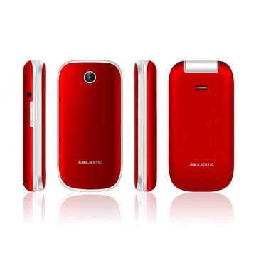 New Majestic TLF Lucky 48 Flip UMTS 6,1 cm (2.4") 73 g Rosso Telefono di livello base