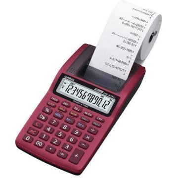 Casio HR-8TEC-RD calcolatrice Desktop Calcolatrice con stampa Rosso