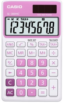 Casio SL-300NC calcolatrice Tasca Calcolatrice con display Rosa