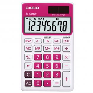 Casio SL-300NC calcolatrice Tasca Calcolatrice con display Rosso