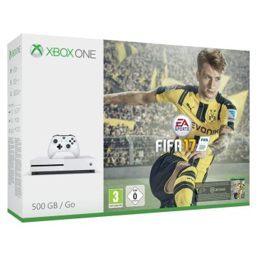 Microsoft 500GB Xbox One S + FIFA 17 Wi-Fi Bianco