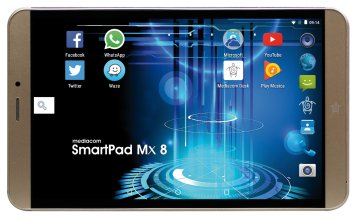 Mediacom SmartPad Mx 8 4G LTE 16 GB 20,3 cm (8") Mediatek 1 GB Wi-Fi 4 (802.11n) Android 6.0 Oro