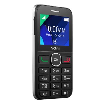 Alcatel 2008 6,1 cm (2.4") 90 g Nero, Argento