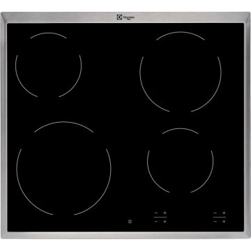 Electrolux KT6400X piano cottura Nero, Argento 4 Fornello(i)