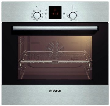 Bosch HBN532E3 forno 67 L Nero, Acciaio inox