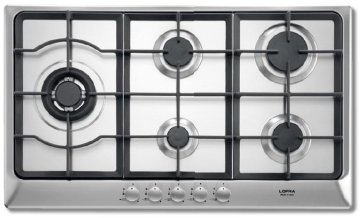 Lofra HDS9T0 Acciaio inox Da incasso 90 cm Gas 5 Fornello(i)