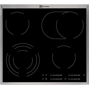 Electrolux EHF46547XK Nero Da incasso Ceramica 4 Fornello(i)