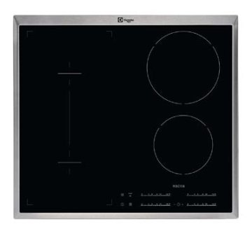 Electrolux KTI 6500 XE Nero, Acciaio inox Da incasso Piano cottura a induzione 4 Fornello(i)