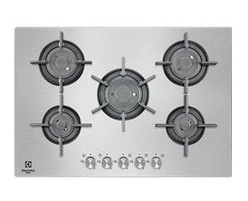 Electrolux PQF750UOX piano cottura Stainless steel Da incasso Gas 5 Fornello(i)