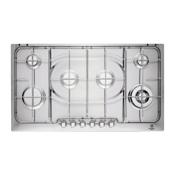 Electrolux PX960XXUV piano cottura Cromo, Acciaio inox Da incasso Gas 6 Fornello(i)