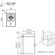 Foster KE Domino.1F rapido.FT Acciaio inox Da incasso Gas 1 Fornello(i) 3