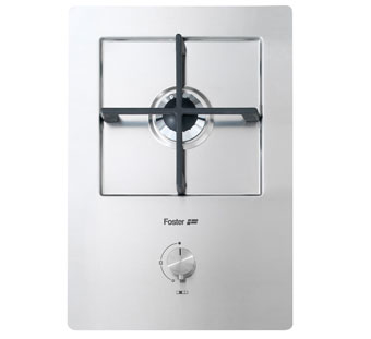 Foster KE Domino.1F ausiliario.FT Acciaio inox Da incasso Gas 1 Fornello(i)