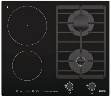 Gorenje ITG623USC Nero Da incasso Combi 4 Fornello(i)