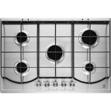 Electrolux PQ750X piano cottura Acciaio inox Da incasso Gas 5 Fornello(i)