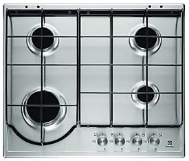 Electrolux PQ 640 X piano cottura Acciaio inox Da incasso Gas 4 Fornello(i)