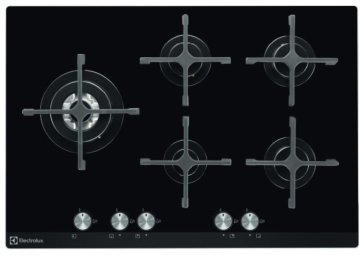 Electrolux PVN 755 UOV piano cottura Nero Da incasso Gas 5 Fornello(i)