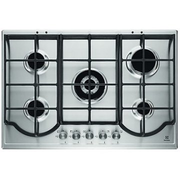 Electrolux PQ 750 UOX piano cottura Acciaio inox Da incasso Gas 5 Fornello(i)