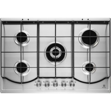 Electrolux PQ 750 UX piano cottura Acciaio inox Da incasso Gas 5 Fornello(i)