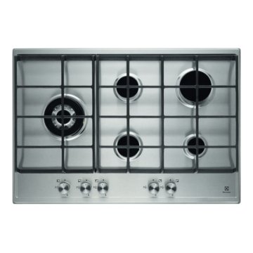 Electrolux PQ 755 UOXC piano cottura Acciaio inox Da incasso Gas 5 Fornello(i)