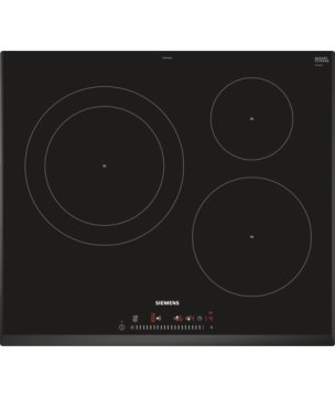 Siemens EH651FJB1E piano cottura Nero Da incasso Piano cottura a induzione 3 Fornello(i)