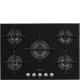 Smeg Linea PV175N2 piano cottura Nero Da incasso 72 cm Gas 5 Fornello(i) 2