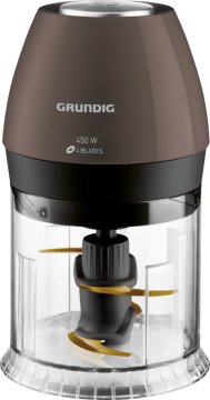 Grundig CH 6280 G tritaverdure elettrico 0,5 L 450 W Nero, Quarzo metallizzato, Acciaio inox