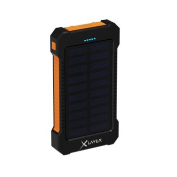 XLayer Plus Solar 8000 Polimeri di litio (LiPo) 8000 mAh Nero, Arancione