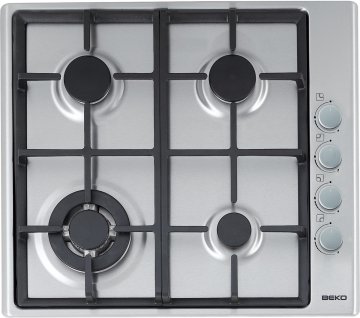 Beko HIZG 64121 SX piano cottura Acciaio inox Da incasso Gas 4 Fornello(i)