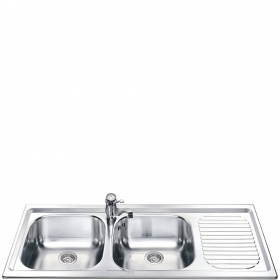 Smeg LXP116D lavello Lavello montato su piano Rettangolare Acciaio inox