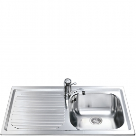 Smeg LXP861S lavello Lavello montato su piano Rettangolare Acciaio inox