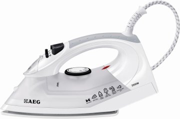 AEG DB 1370 Ferro da stiro a secco e a vapore 2200 W Grigio, Bianco