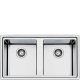 Smeg LFT862 lavello Lavello montato su piano Rettangolare Acciaio inox 2
