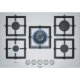 Bosch Serie 8 PLQ7A5B20 piano cottura Nero, Acciaio inox Da incasso Gas 5 Fornello(i) 2