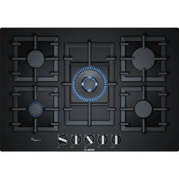 Bosch Serie 6 PPQ7A6B90 piano cottura Nero Da incasso Gas 5 Fornello(i)