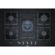 Bosch Serie 6 PPQ7A6B90 piano cottura Nero Da incasso Gas 5 Fornello(i) 2