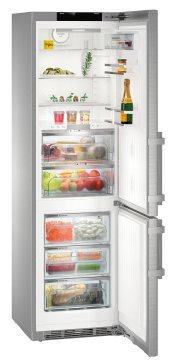 Liebherr CBNies 4858 frigorifero con congelatore Libera installazione 344 L Stainless steel