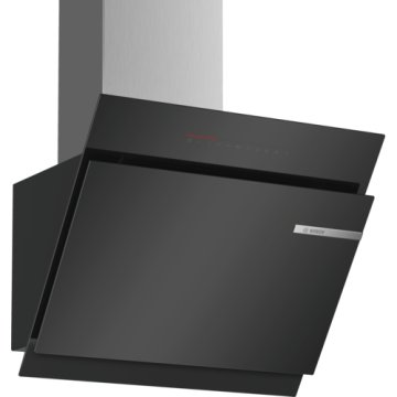 Bosch Serie 6 DWK67JQ60 cappa aspirante Cappa aspirante a parete Nero, Acciaio inox 730 m³/h