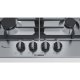 Bosch Serie 6 PCH6A5C90D piano cottura Nero, Acciaio inox Da incasso Gas 4 Fornello(i) 4
