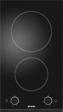Gorenje 545514 piano cottura Nero Da incasso Ceramica 2 Fornello(i)