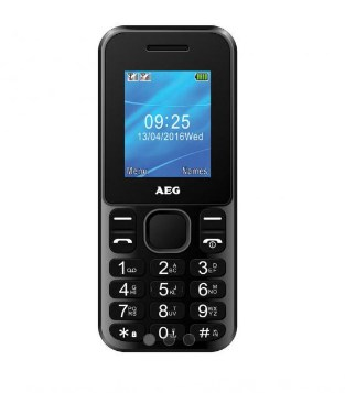 AEG VOXTEL M1220 4,57 cm (1.8") Nero Telefono cellulare basico
