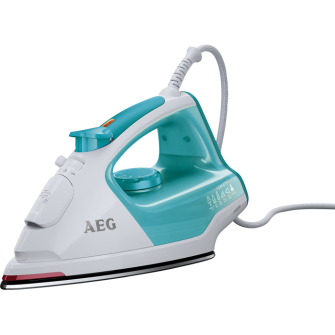 AEG DB5230 Ferro da stiro a secco e a vapore Piastra in Ceramica 2400 W Blu, Bianco