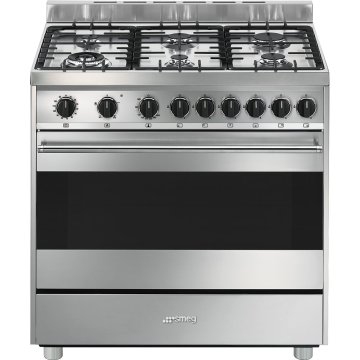 Smeg B9GVXI9 cucina Gas Acciaio inox