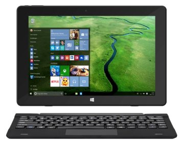 Trekstor SurfTab twin 10.1 32 GB 25,6 cm (10.1") Intel Atom® 2 GB Wi-Fi 4 (802.11n) Windows 10 Home Nero