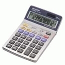 Sharp EL-337CB calcolatrice Tasca Calcolatrice finanziaria Argento