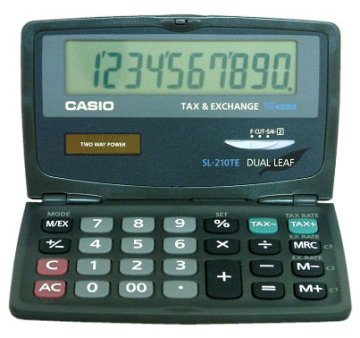 Casio SL-210TE calcolatrice Tasca Calcolatrice di base Nero